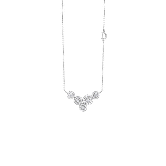 Damiani Margherita Necklace 20089340, An 18k white gold necklace set with diamonds