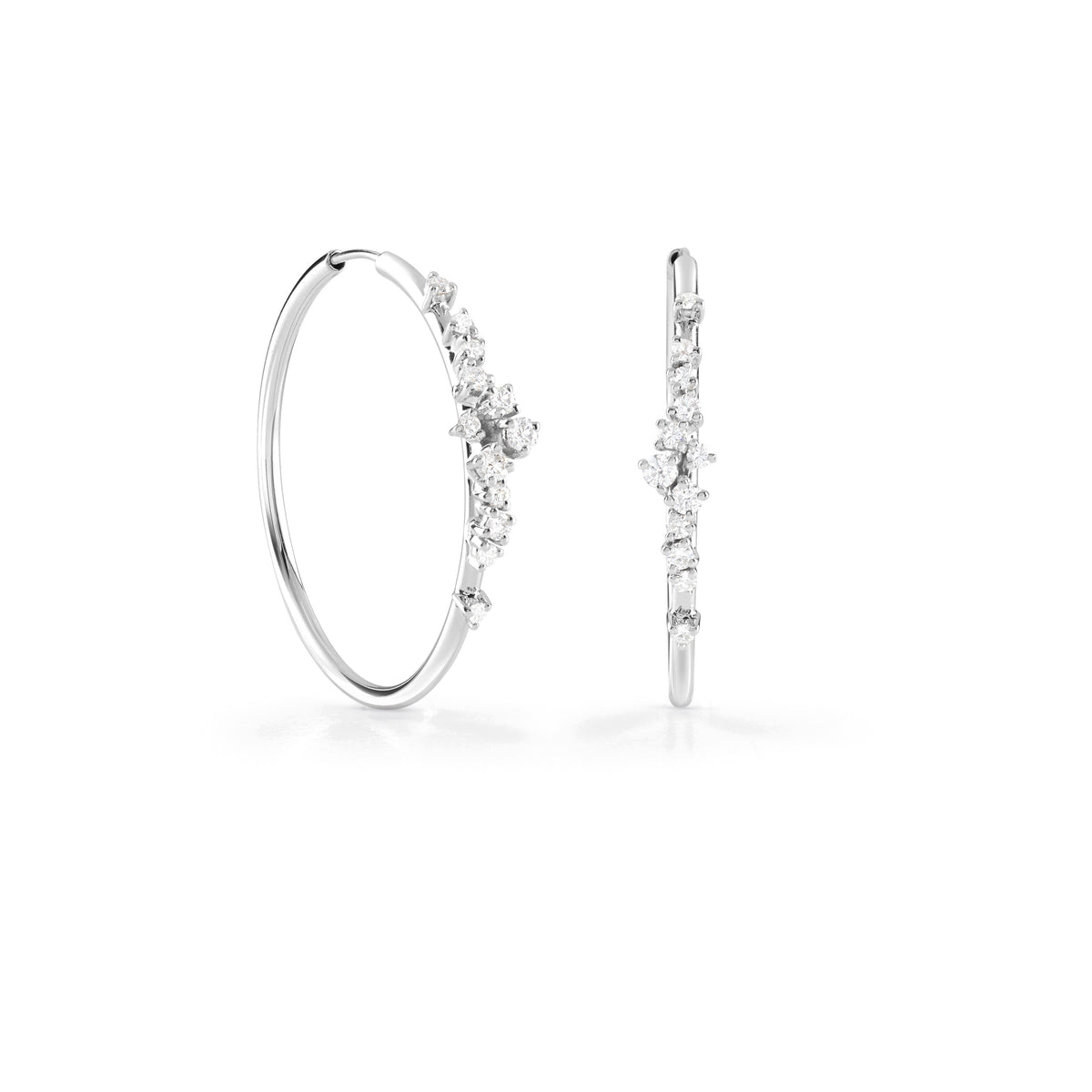 Damiani Mimosa Earrings 20091244, White gold and diamond earrings