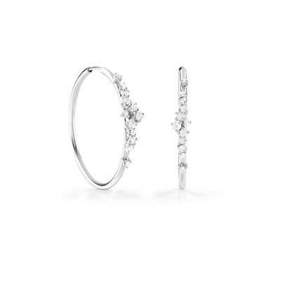Damiani Mimosa Earrings 20091244, White gold and diamond earrings