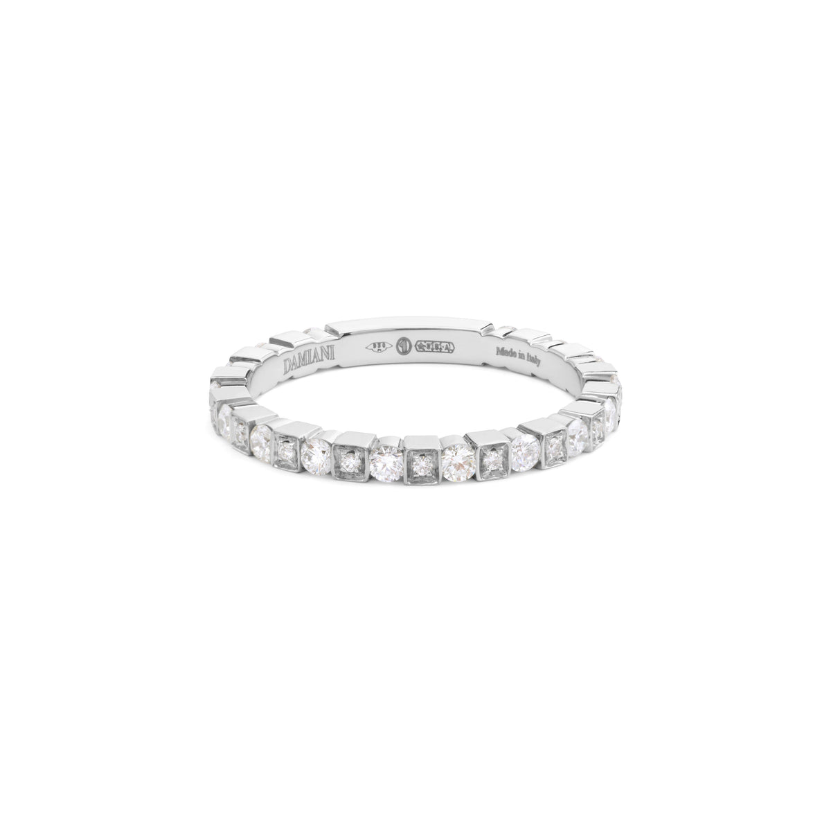 Damiani Belle Epoque Ring 20091341, A platinum ring set with diamonds