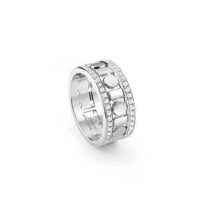 Damiani Belle Epoque Ring 20093138, An 18k white gold ring set with diamonds