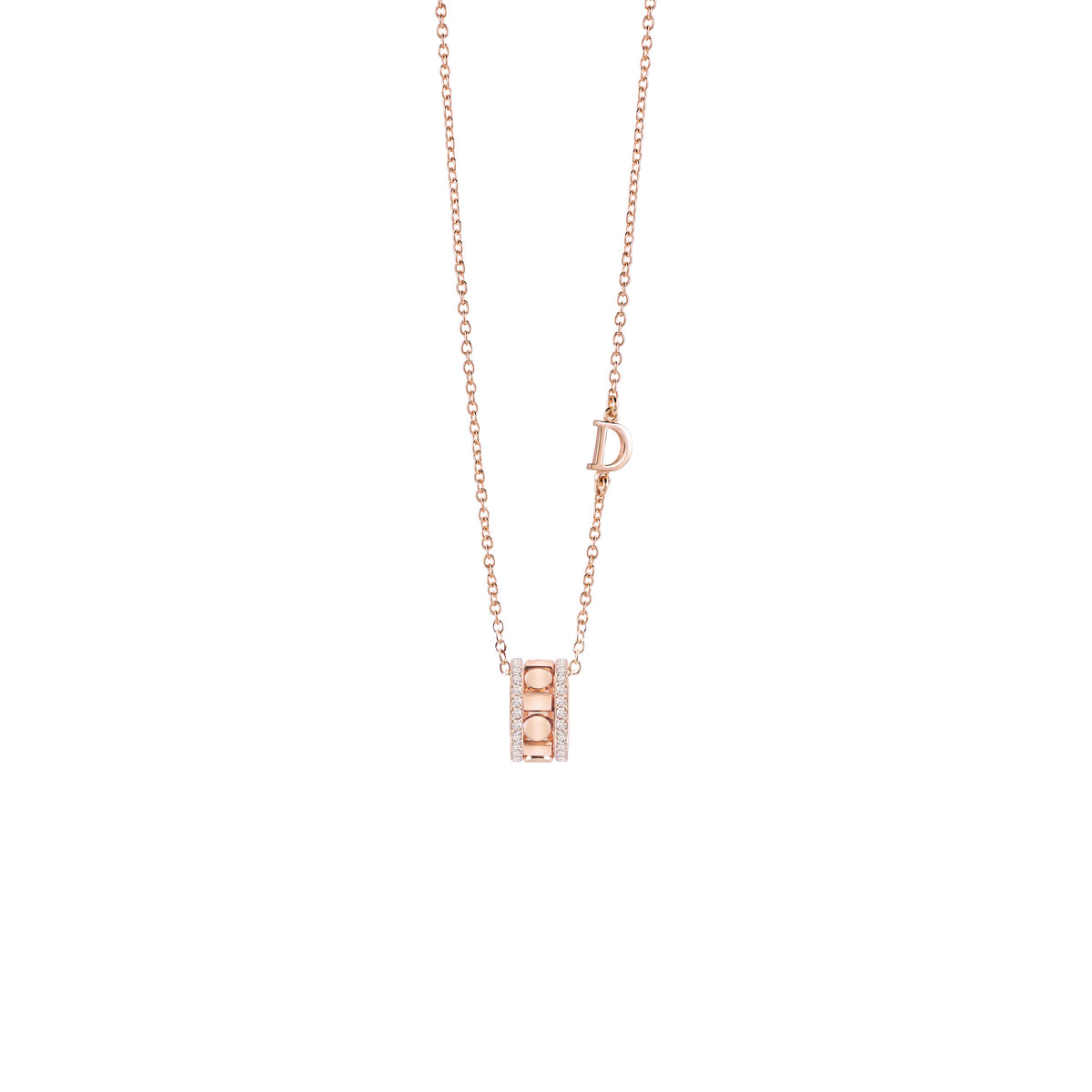 Damiani Belle Epoque Necklace 20093325, An 18k rose gold necklace set with diamonds