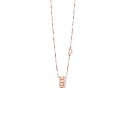Damiani Belle Epoque Necklace 20093325, An 18k rose gold necklace set with diamonds