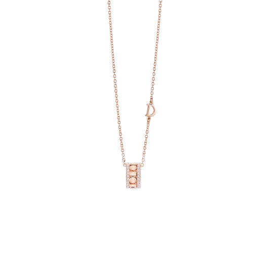 Damiani Belle Epoque Necklace 20093325, An 18k rose gold necklace set with diamonds