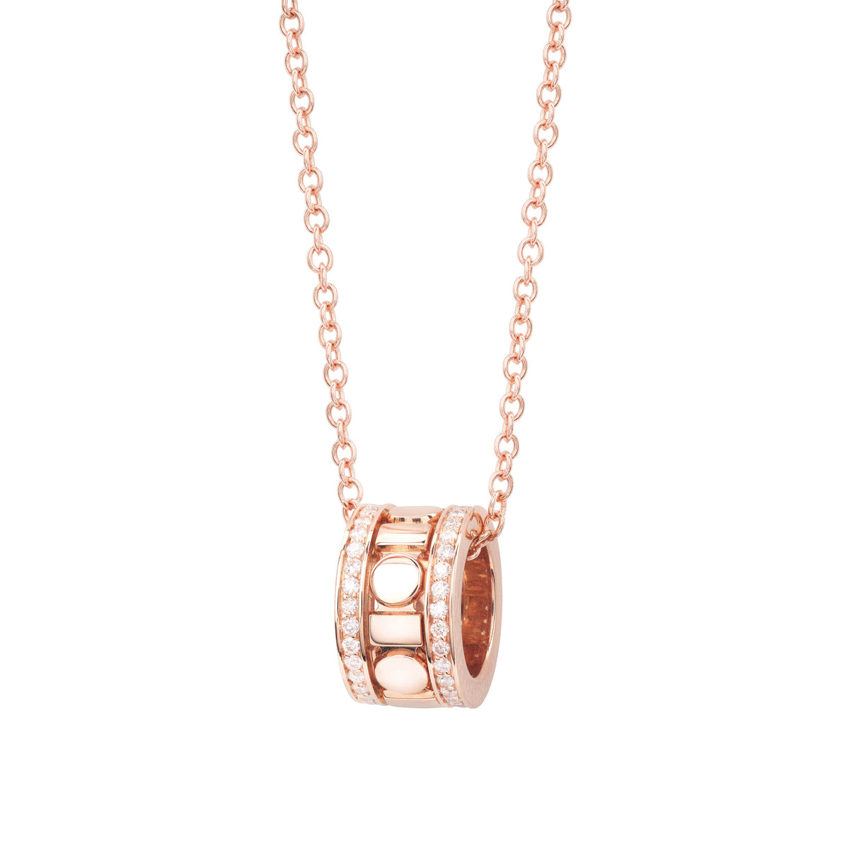 Damiani Belle Epoque Necklace 20093325, An 18k rose gold necklace set with diamonds
