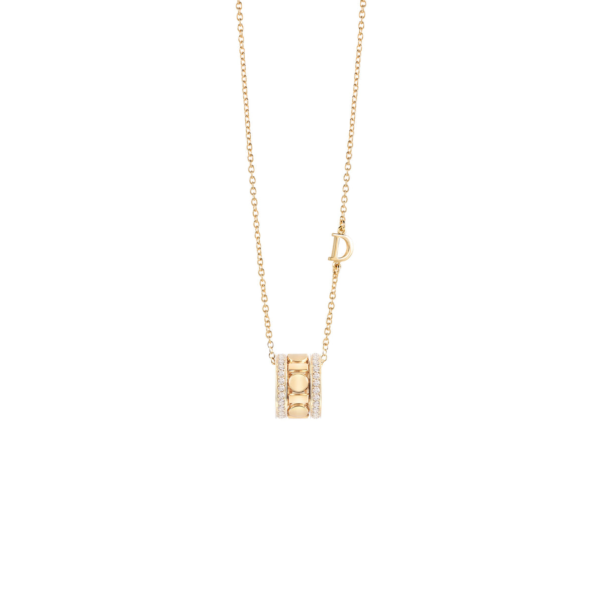 Damiani Belle Epoque Necklace 20093328, An 18k yellow gold necklace set with diamonds