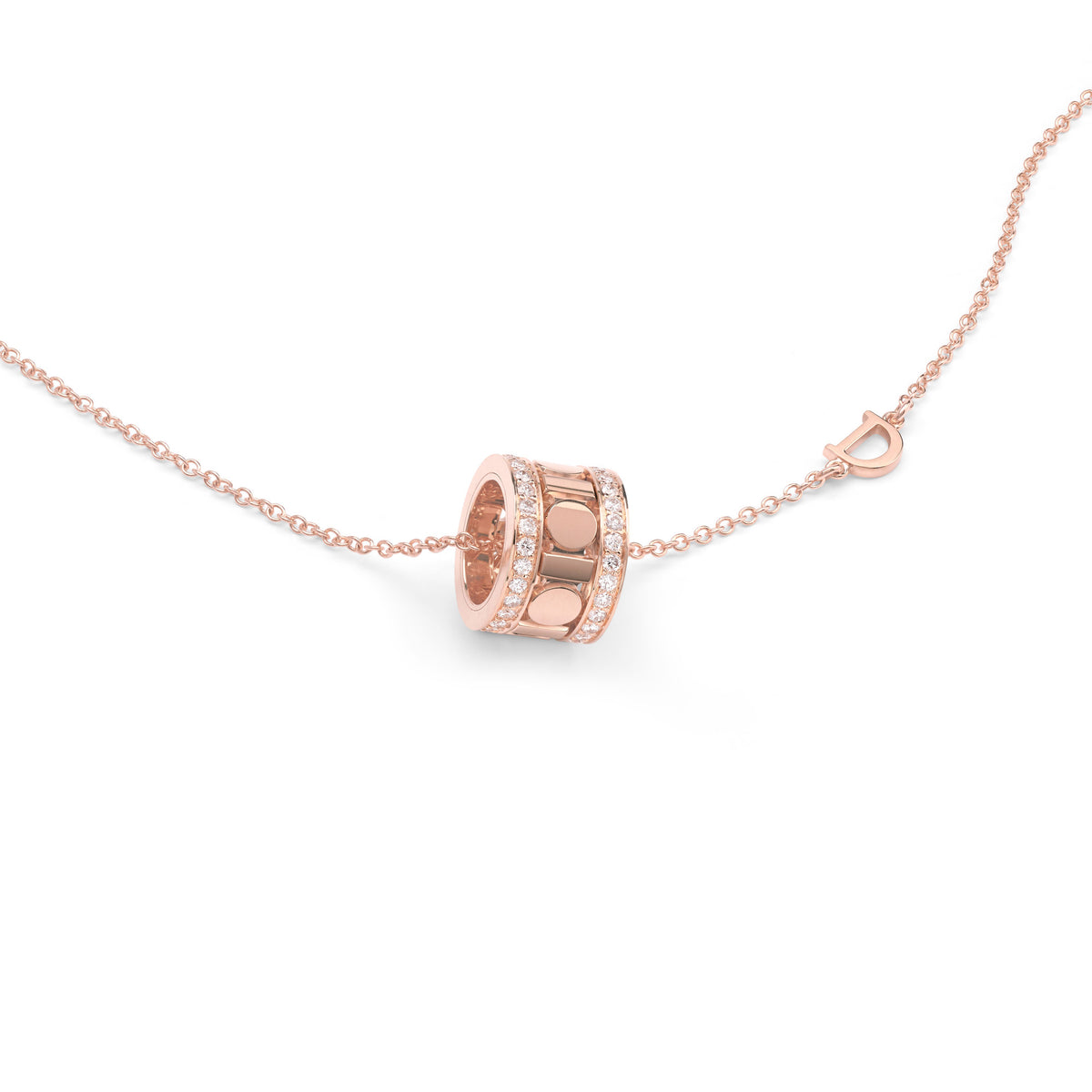 Damiani Belle Epoque Necklace 20093329, An 18k rose gold necklace set with diamonds