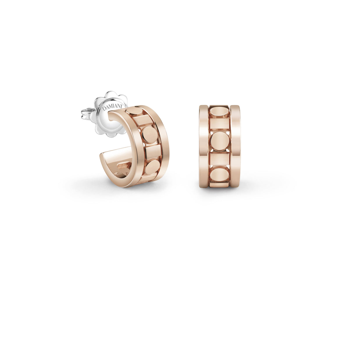 Damiani Belle Epoque Earrings 20093331, A pair of 18k rose gold earrings