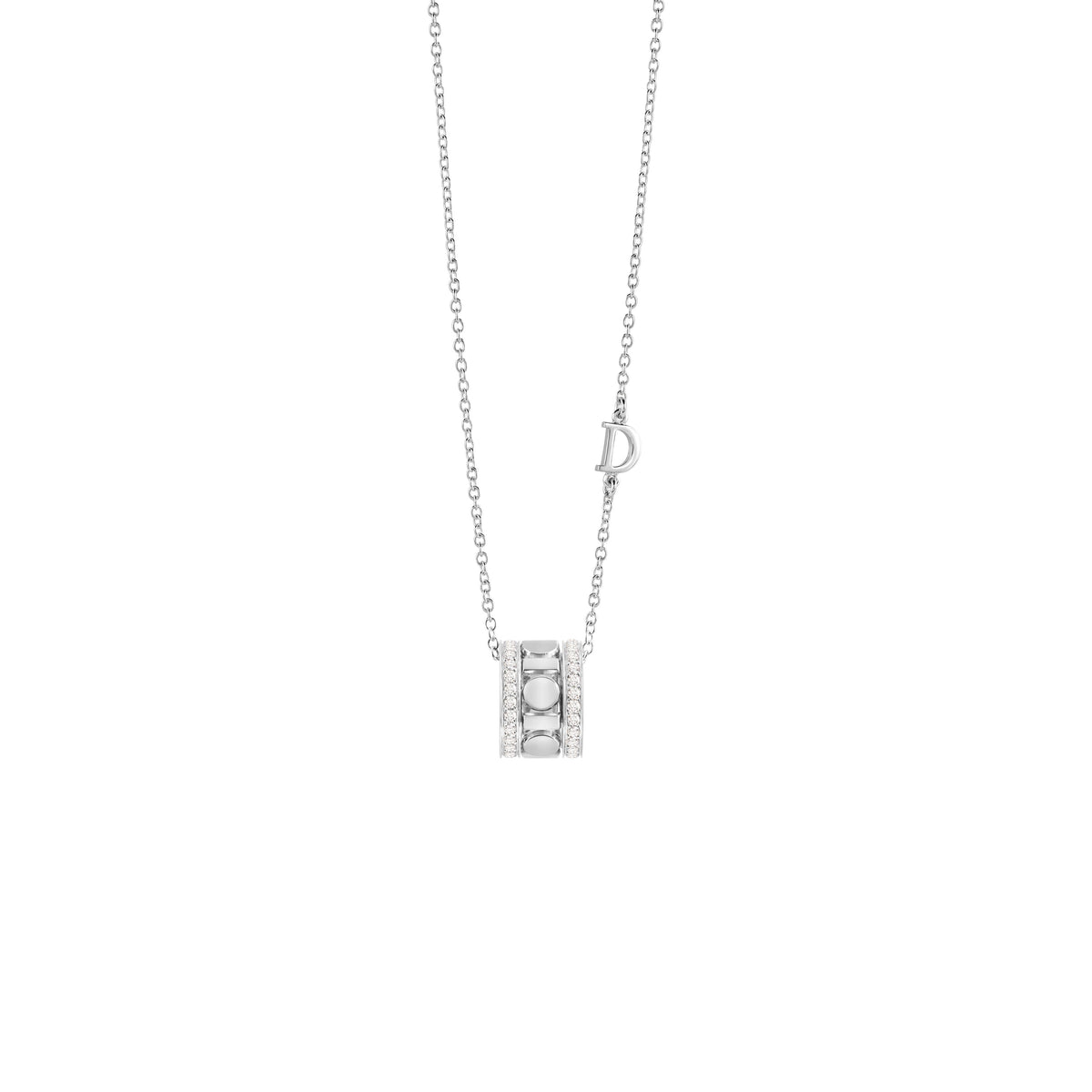 Damiani Belle Epoque Necklace 20094034, An 18k white gold necklace set with diamonds