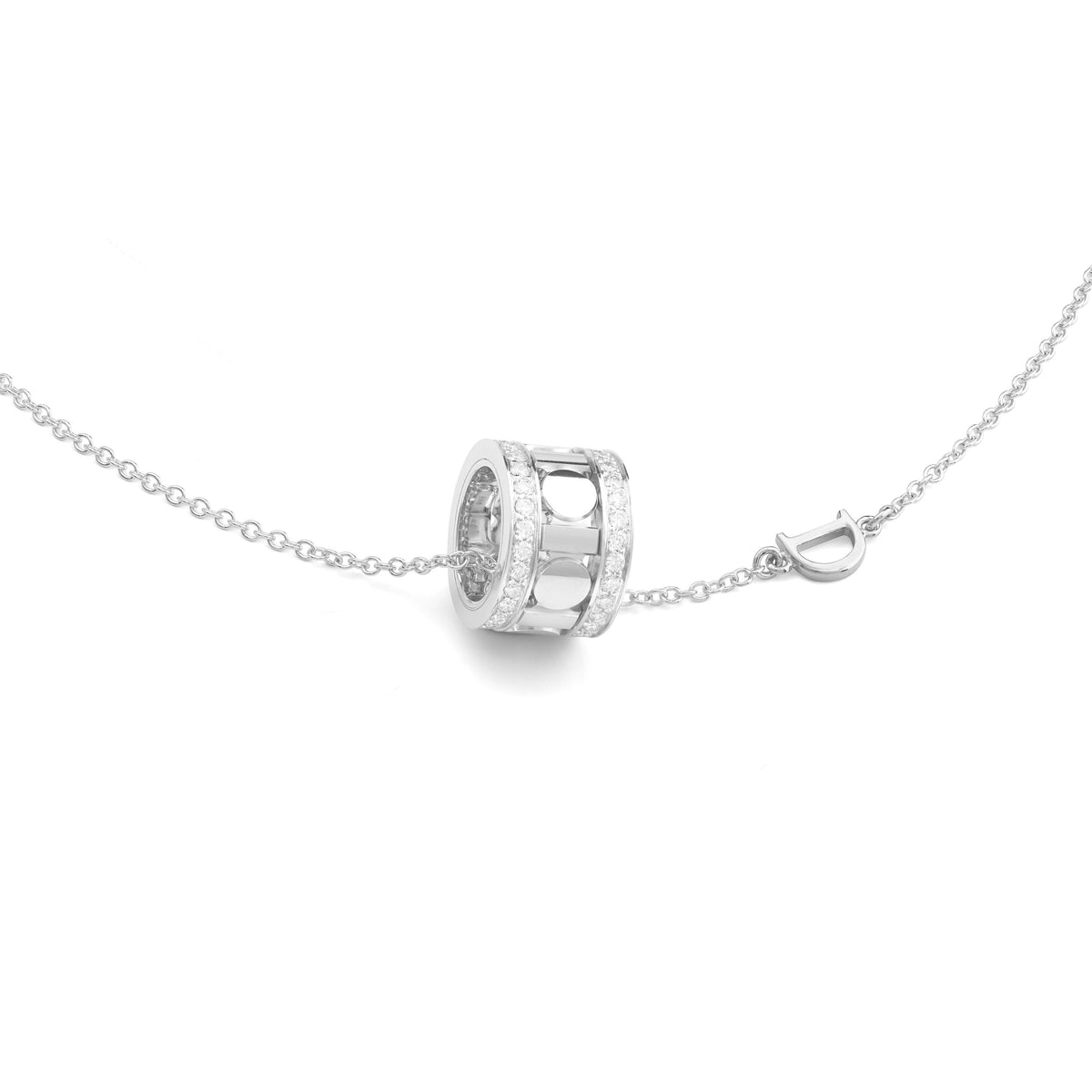 Damiani Belle Epoque Necklace 20094034, An 18k white gold necklace set with diamonds