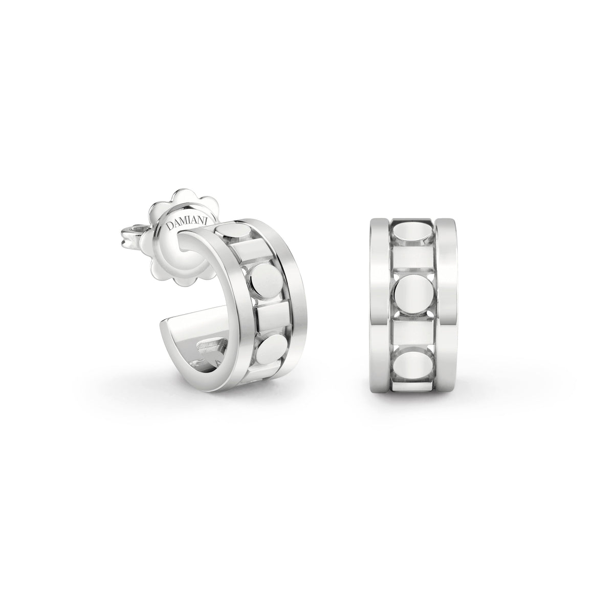 Damiani Belle Epoque Earrings 20094035, A pair of 18k white gold earrings