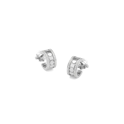 Damiani Belle Epoque Earrings 20094036, A pair of 18k white gold earrings set with diamonds