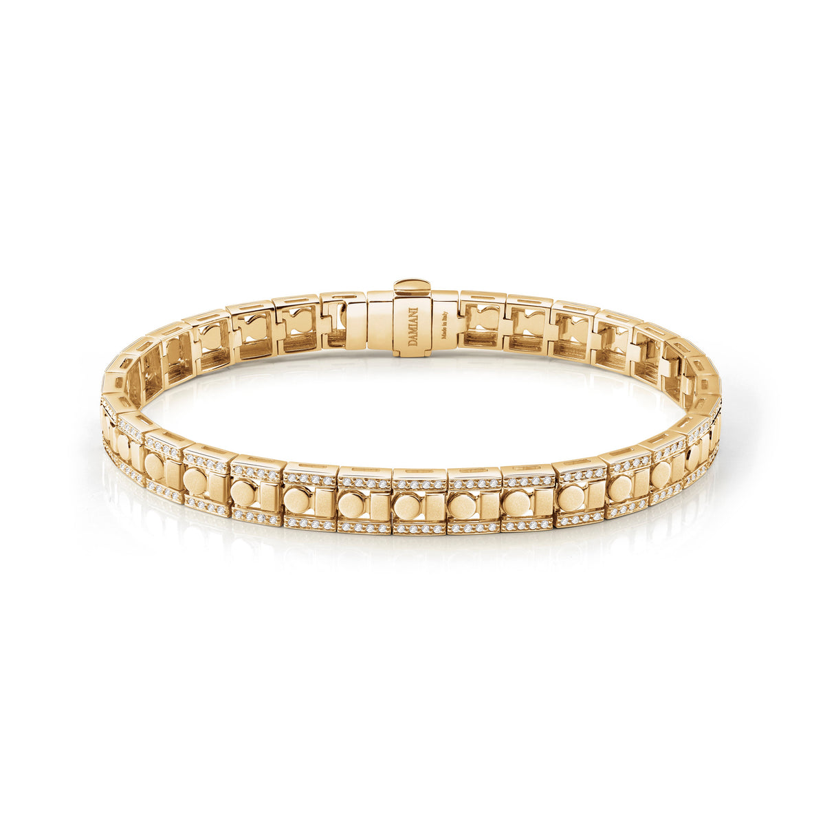 Damiani Belle Epoque Bracelet 20095019, An 18k yellow gold bracelet set with diamonds