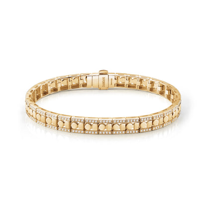 Damiani Belle Epoque Bracelet 20095019, An 18k yellow gold bracelet set with diamonds