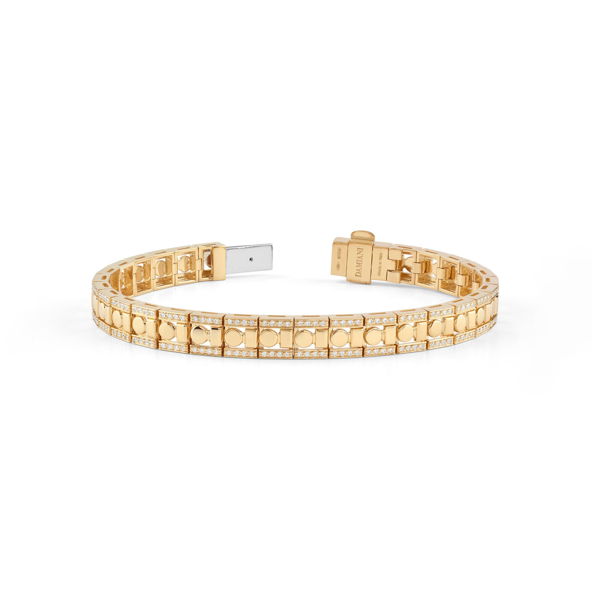 Damiani Belle Epoque Bracelet 20095019, An 18k yellow gold bracelet set with diamonds