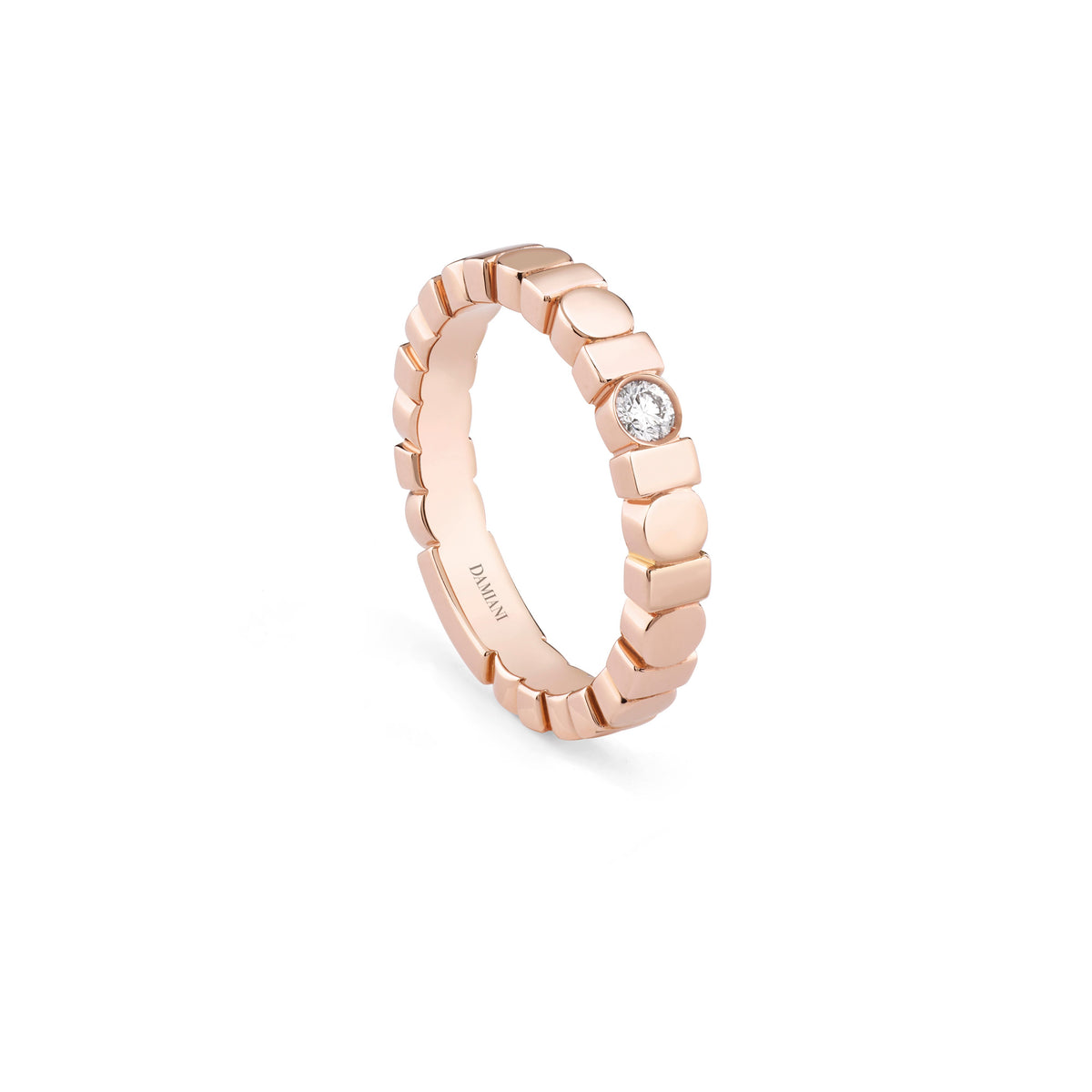 Damiani Belle Epoque Ring 20108631, An 18k rose gold ring set with diamonds