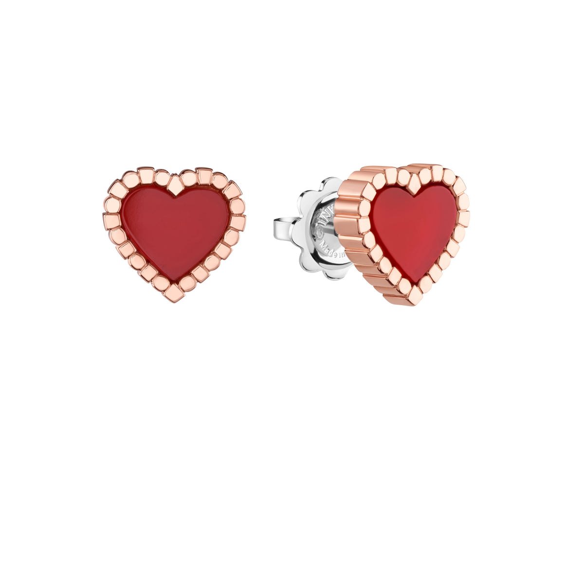Damiani Belle Epoque Earrings 20109041, A pair of 18k rose and white gold earrings