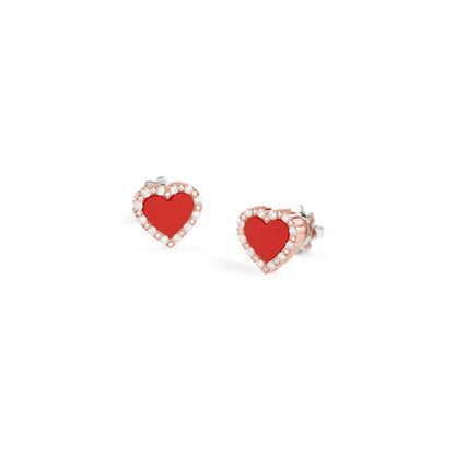 Damiani Belle Epoque Earrings 20109044, A pair of 18k rose and white gold earrings set with diamonds
