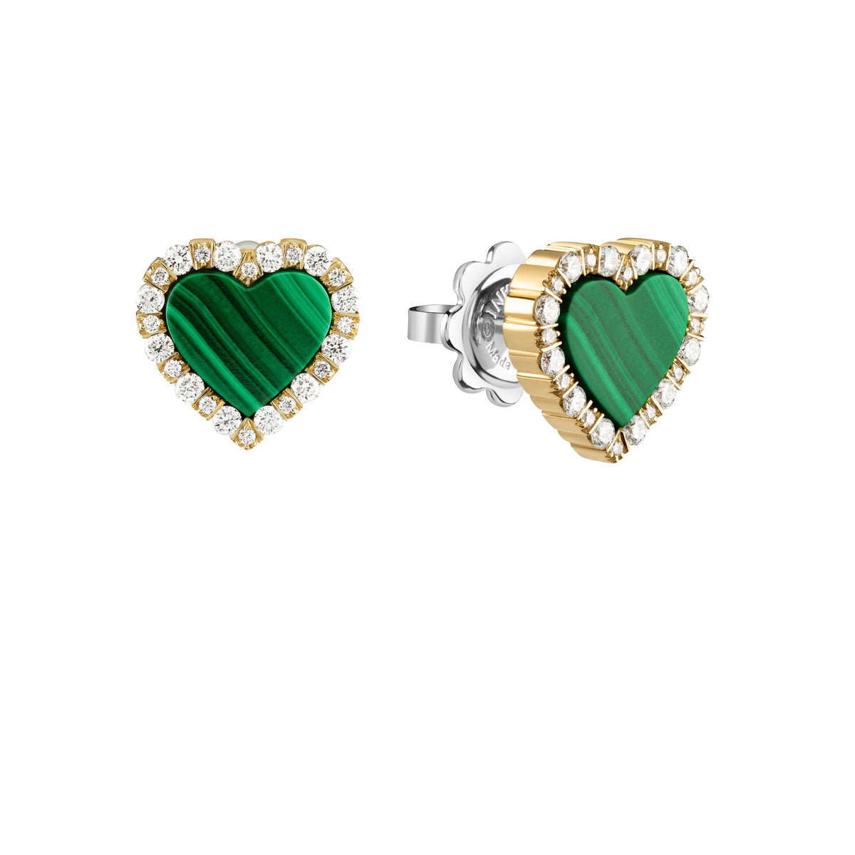 Damiani Belle Epoque Earrings 20109046, A pair of 18k white gold earrings set with diamonds