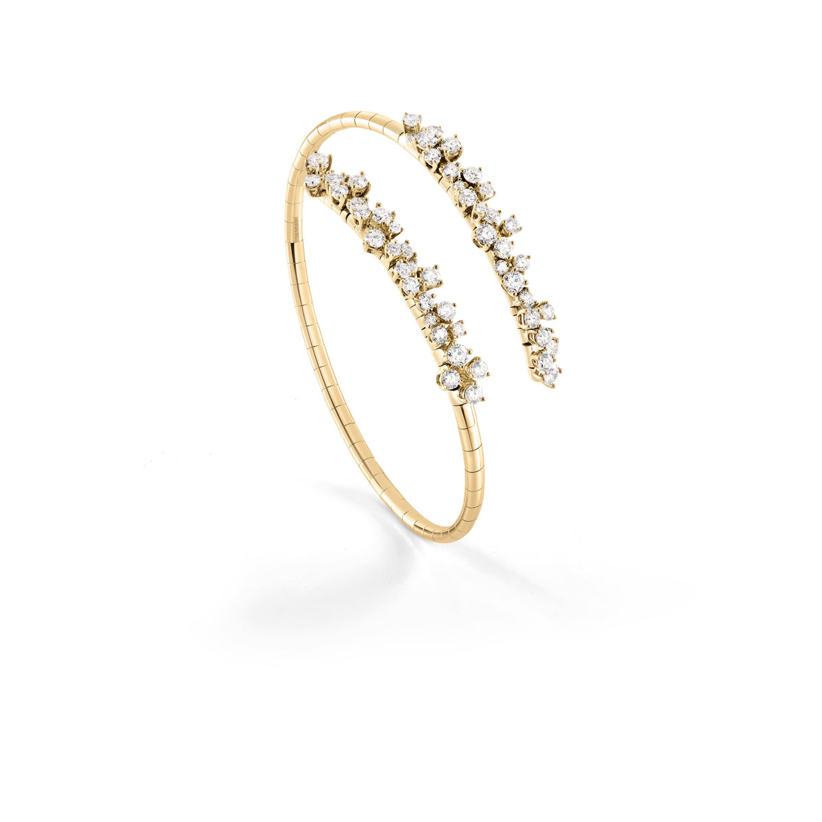 Damiani Mimosa Bracelet 20110151, An 18k yellow gold bracelet set with diamonds