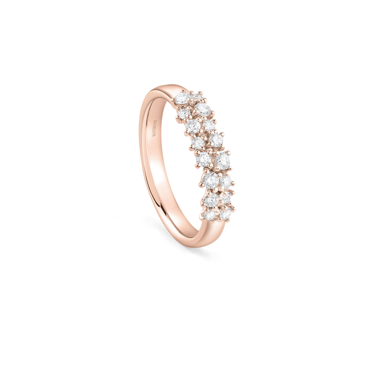 Damiani Mimosa Ring 20110153, An 18k rose gold ring set with diamonds