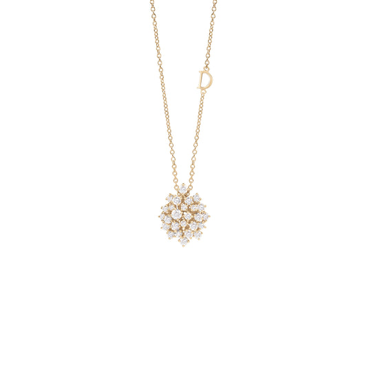 Damiani Mimosa Necklace 20110812, An 18k yellow gold necklace set with diamonds