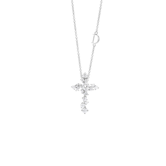 Damiani Mimosa Necklace 20111732, An 18k white gold necklace set with diamonds