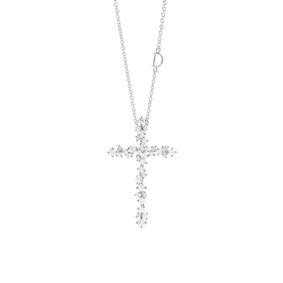 Damiani Mimosa Necklace 20111733, An 18k white gold necklace set with diamonds