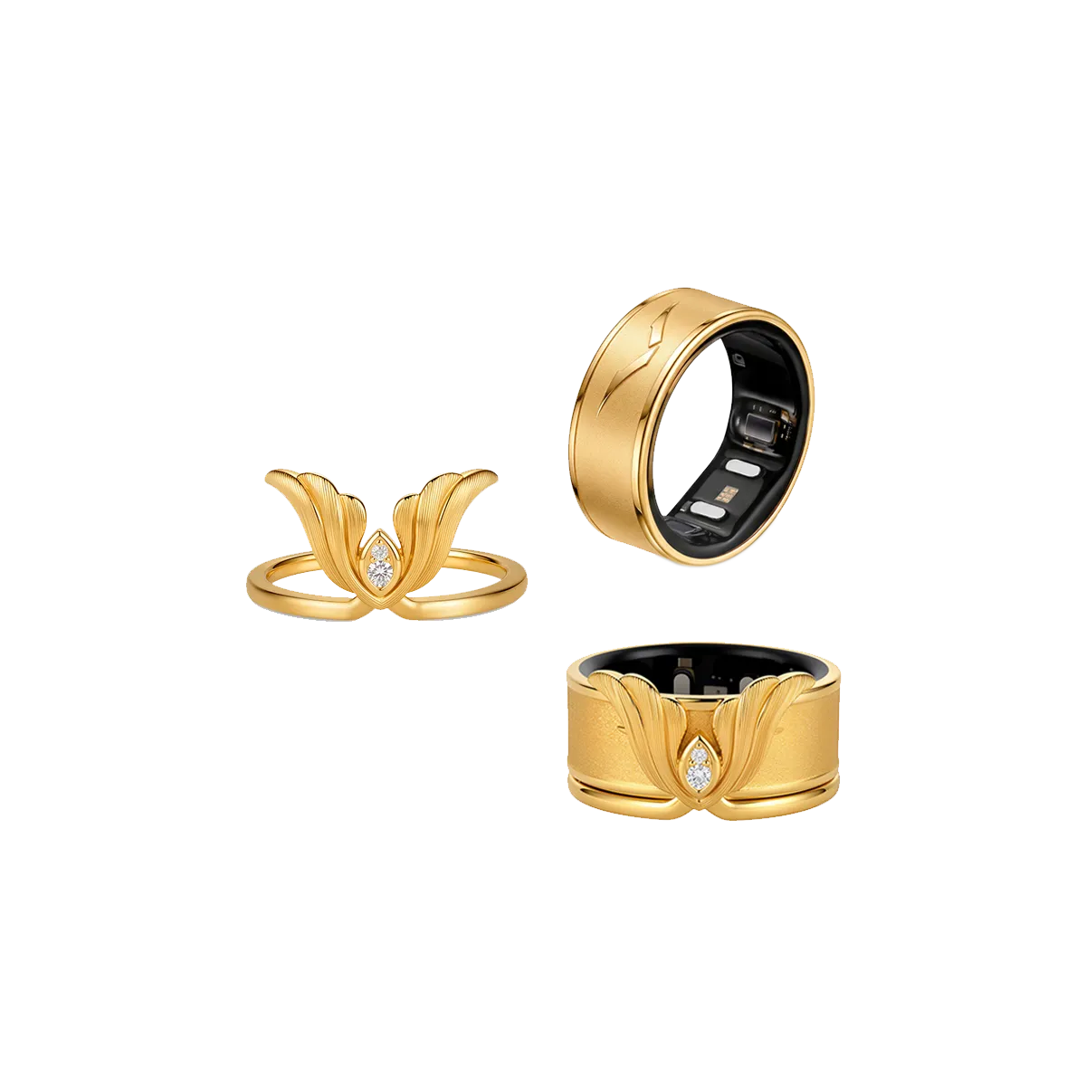 VERTU COR RING RESONANCE SKYWARD 18K GOLD, view 5