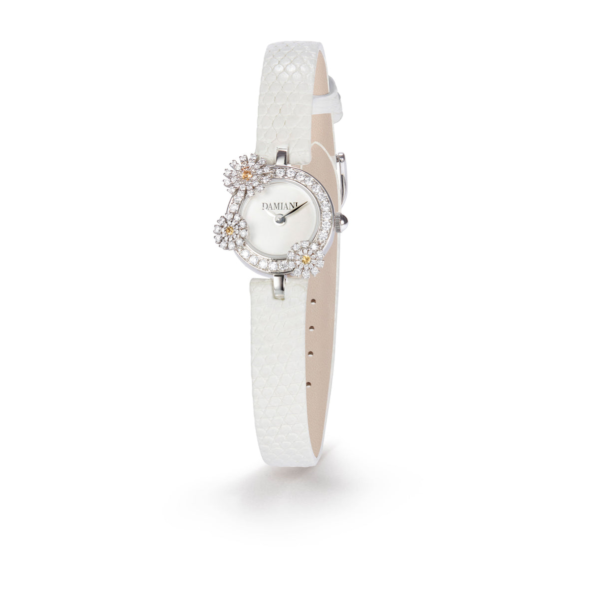 Damiani Watch 30053898, An 18k white gold jewellery watch set with diamonds and sapphires