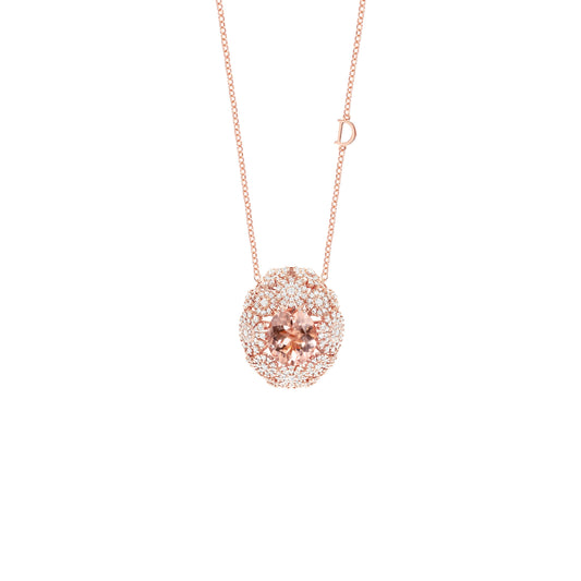 Damiani Margherita Necklace 81108727, An 18k rose gold necklace set with diamonds