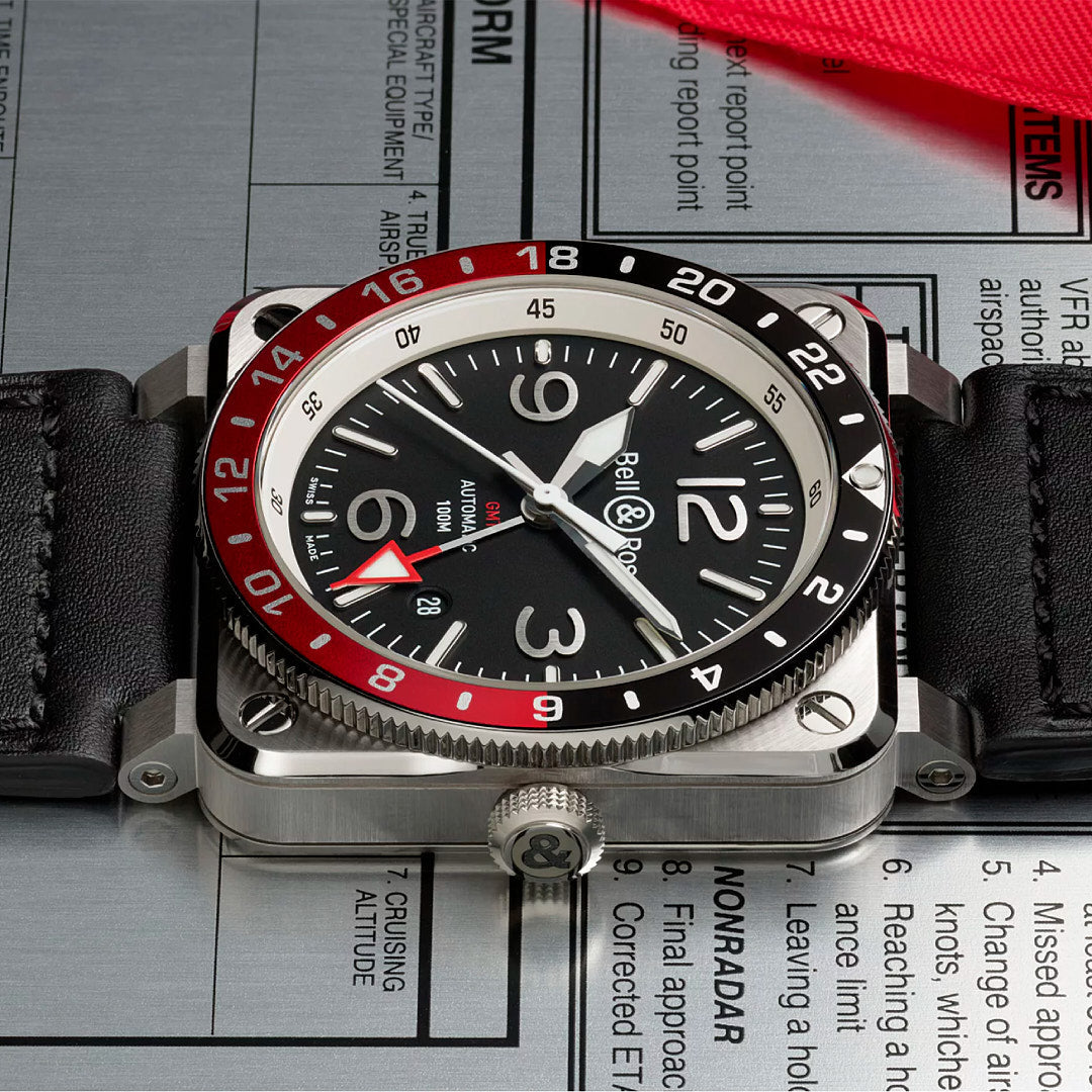 Bell & Ross BR 03-93 GMT Black Watches 42 mm