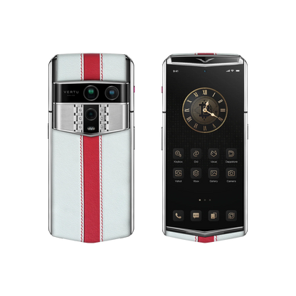 VERTU AGENT Q PHONE WORLD CUP 2026 ARGENTINA CALFSKIN, calf leather case, back and front view