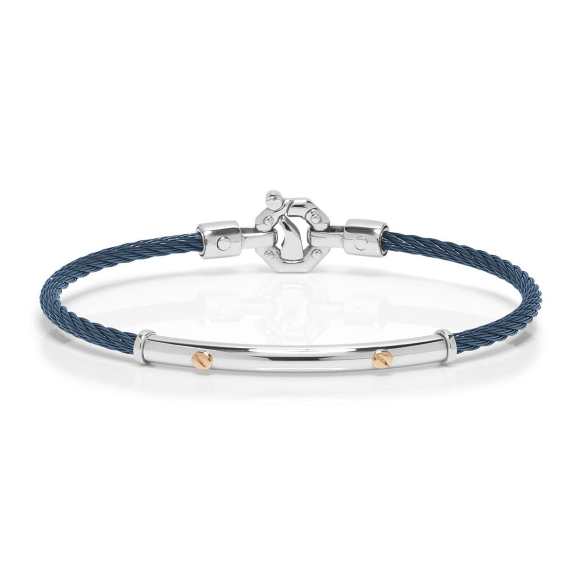 Baraka 316L Bracelet BR332211ROAC-02, a men's bracelet in rose gold and stainless steel set with diamonds