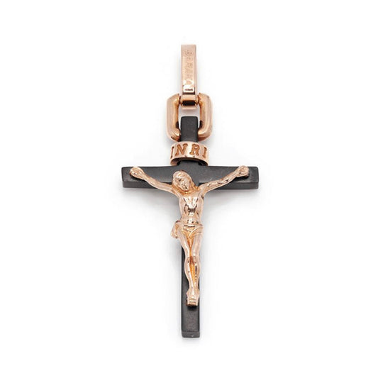 Baraka Cyborg Ceramic Cross CR213201ROGR, a men's cross in rose gold and stainless steel