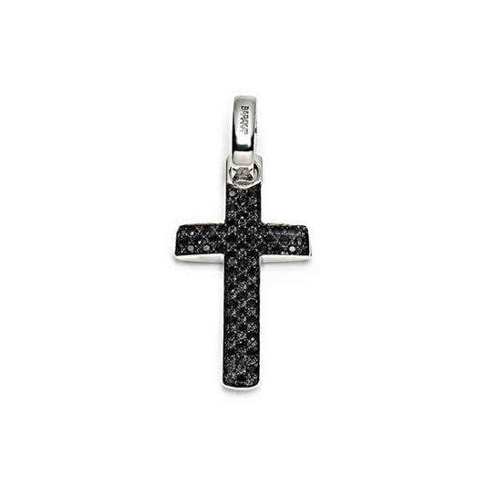 Baraka Diamonds Cross CR206841BIBB-54, a men's cross in white gold set with diamonds