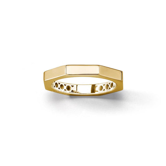 Baraka Diamonds Ring AN703109GILU, a men's ring in yellow gold