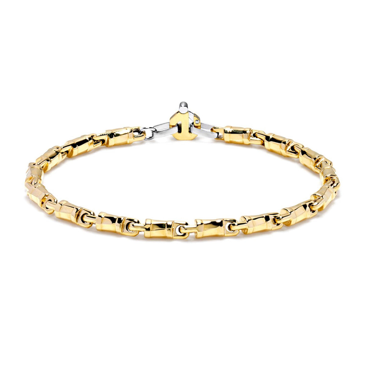 Baraka Nexus Bracelet BR245071GIDB-02, a men's bracelet in white and yellow gold set with diamonds