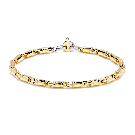 Baraka Nexus Bracelet BR245071GIDB-02, a men's bracelet in white and yellow gold set with diamonds
