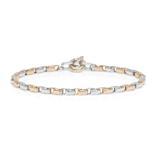 Baraka Nexus Bracelet BR314001BRLU-02, a men's bracelet in rose and white gold set with diamonds