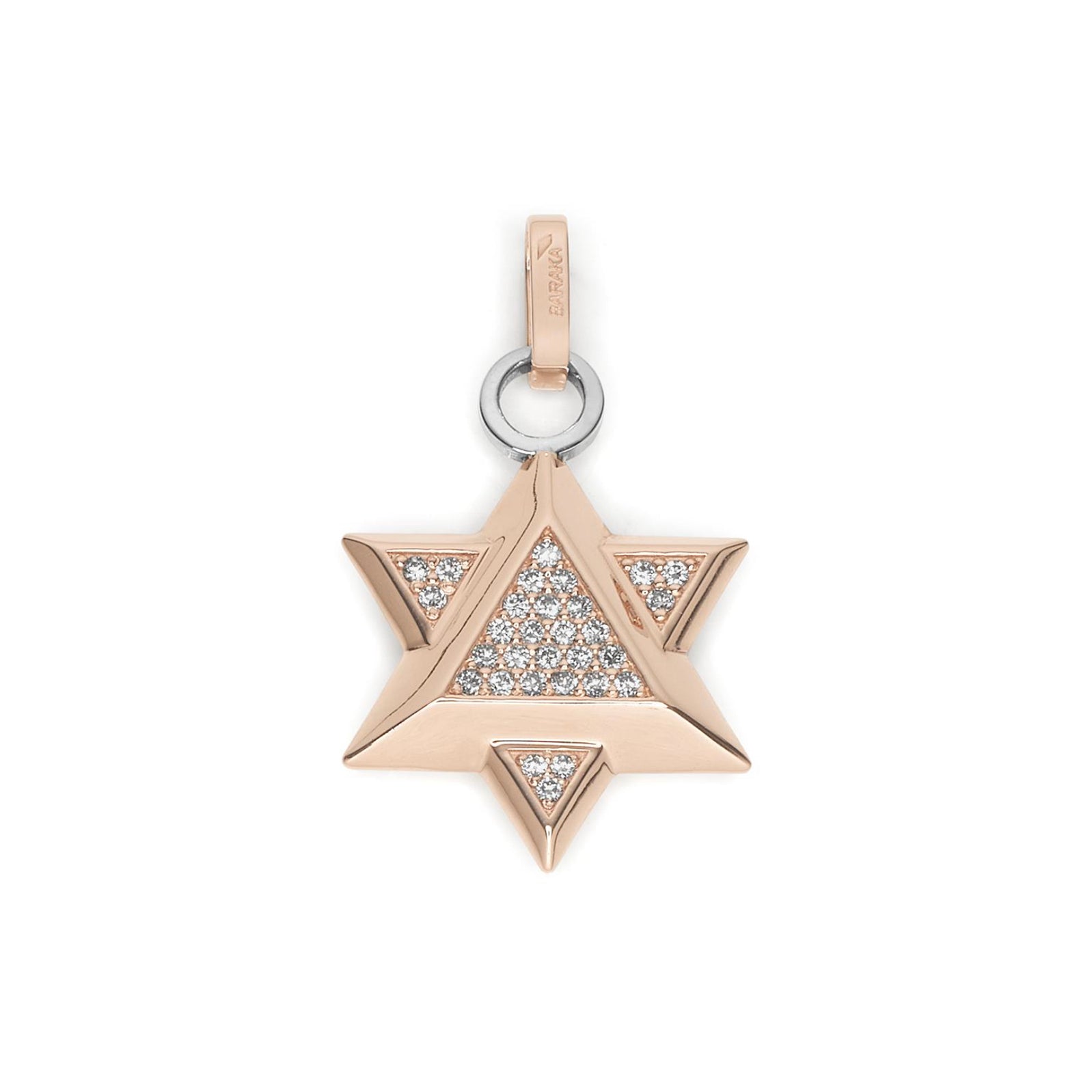 Baraka Prive Pendant ST281151RODB-47, a men's pendant in rose gold set with diamonds