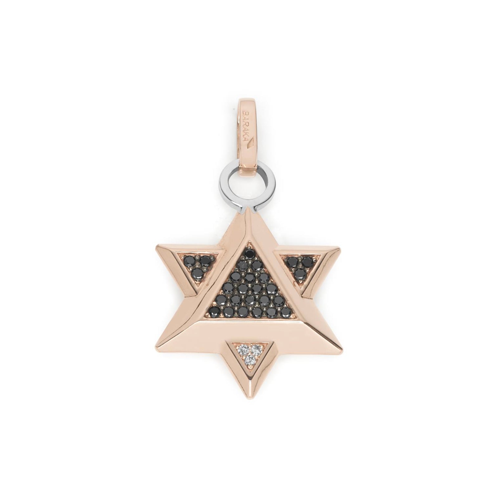 Baraka Prive Pendant ST281151RODD-47, a men's pendant in rose and white gold set with diamonds