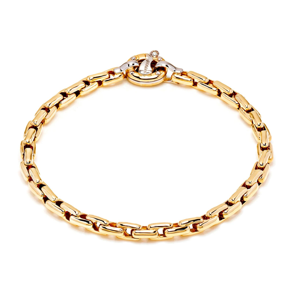 Baraka Ritmika Bracelet BR201211GILU-02, a men's bracelet in white and yellow gold set with diamonds