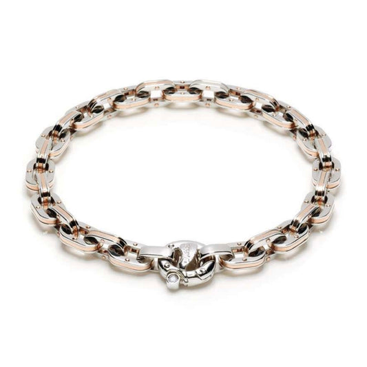 Baraka Ritmika Bracelet BR209811BRLU-02, a men's bracelet in rose and white gold set with diamonds