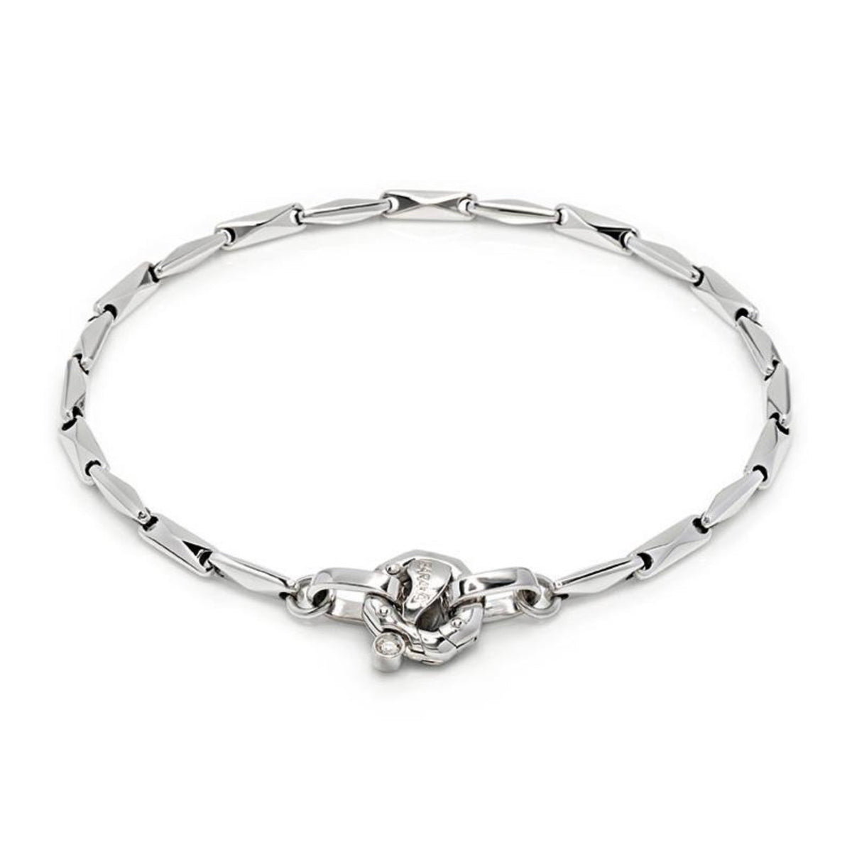 Baraka Ritmika Bracelet BR214721BILU-02, a men's bracelet in white gold set with diamonds