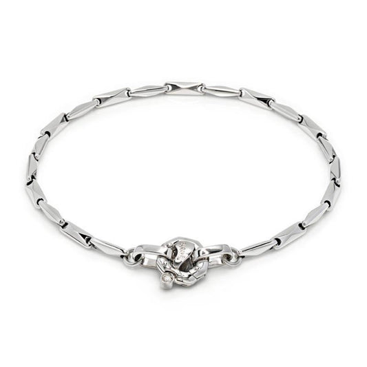 Baraka Ritmika Bracelet BR214721BILU-02, a men's bracelet in white gold set with diamonds