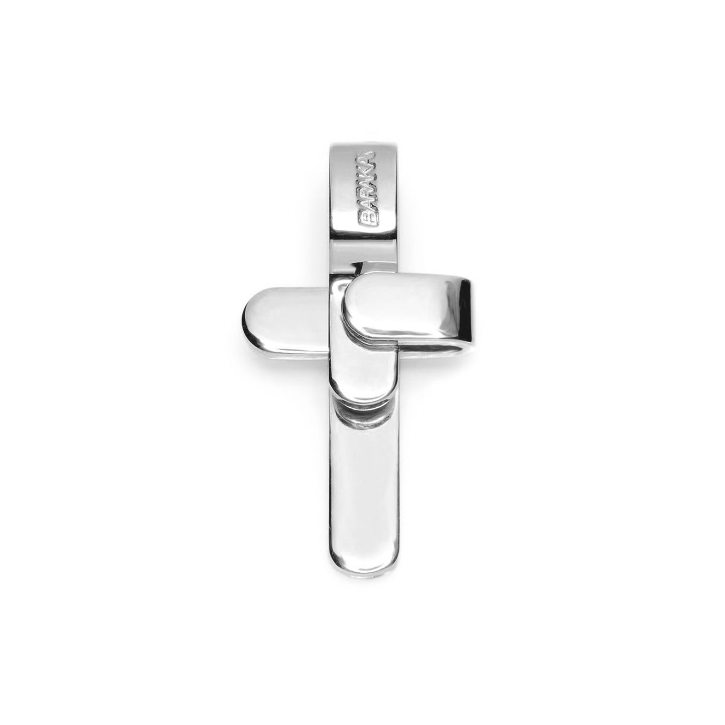 Baraka Ritmika Cross CR205251BILU, a men's cross in white gold