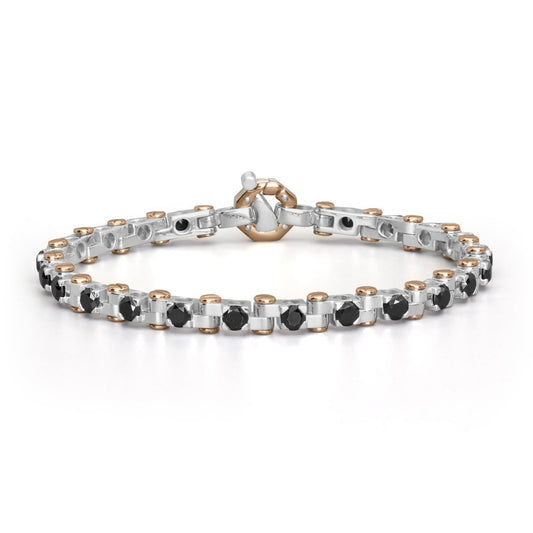 Baraka Tecnodiamonds Bracelet BR221041BRDN, a men's bracelet in rose and white gold set with diamonds