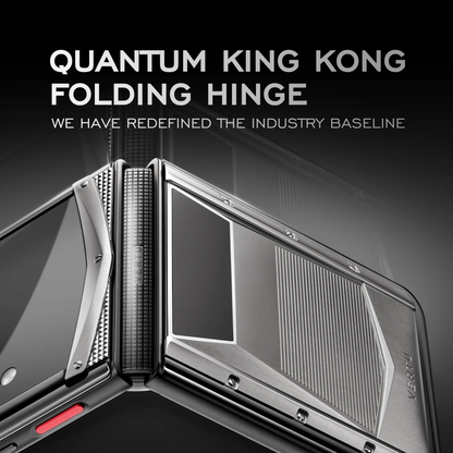 VERTU QUANTUM FLIP PHONE THE 2026 CHINESE ZODIAC EDITION CLASSIC ORANGE CALFSKIN, rear panel and screen, calf leather