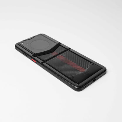 VERTU IRONFLIP PHONE CARBON TEXTURE AUSPICIOUS PHOENIX